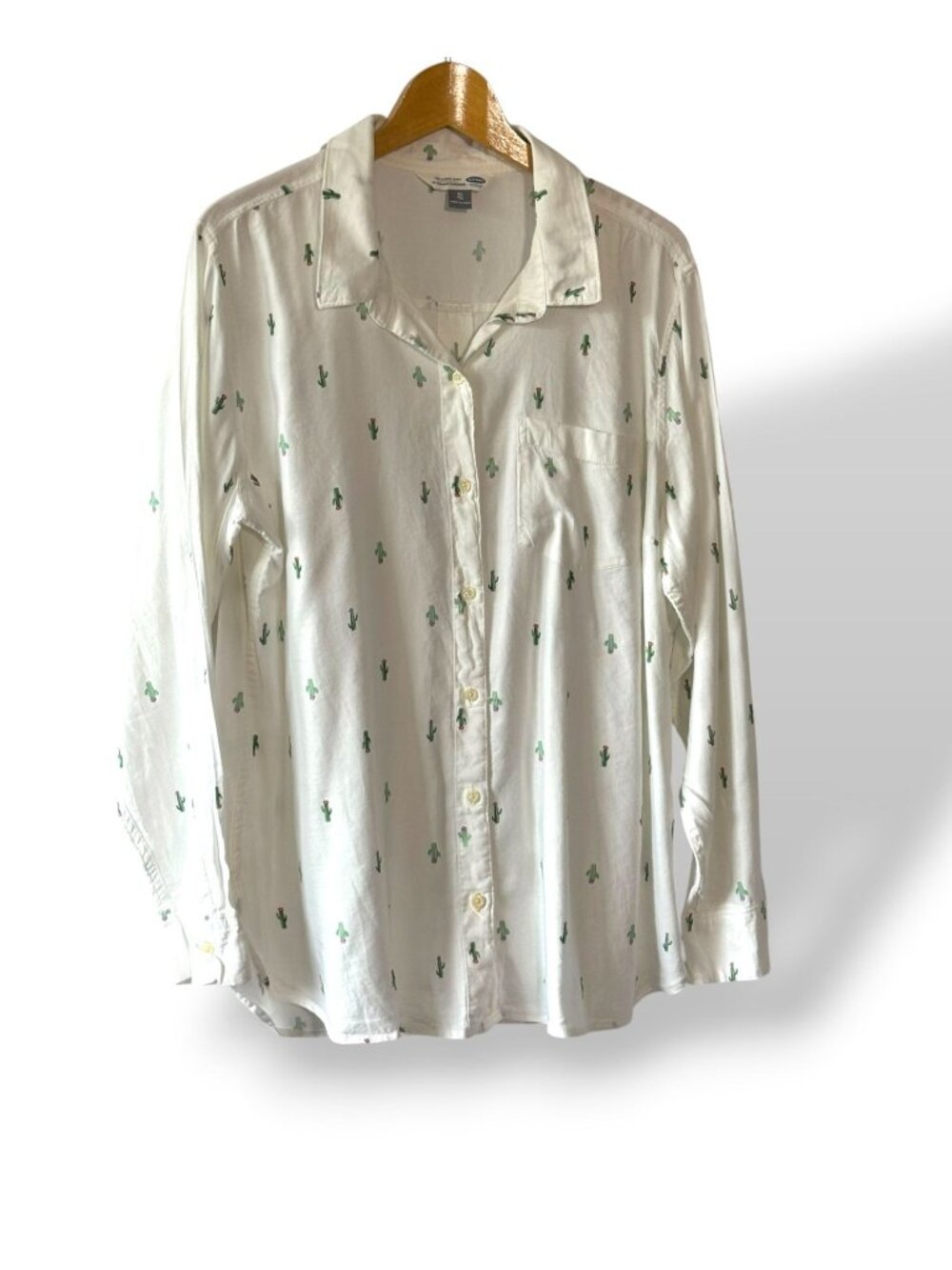 Old Navy Cactus Print Classic Shirt - XL